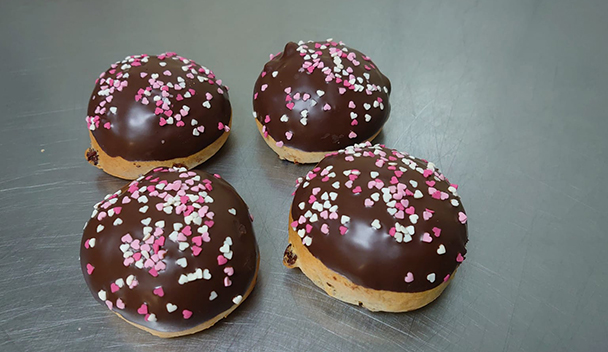 Kwarkbolletje met chocodip